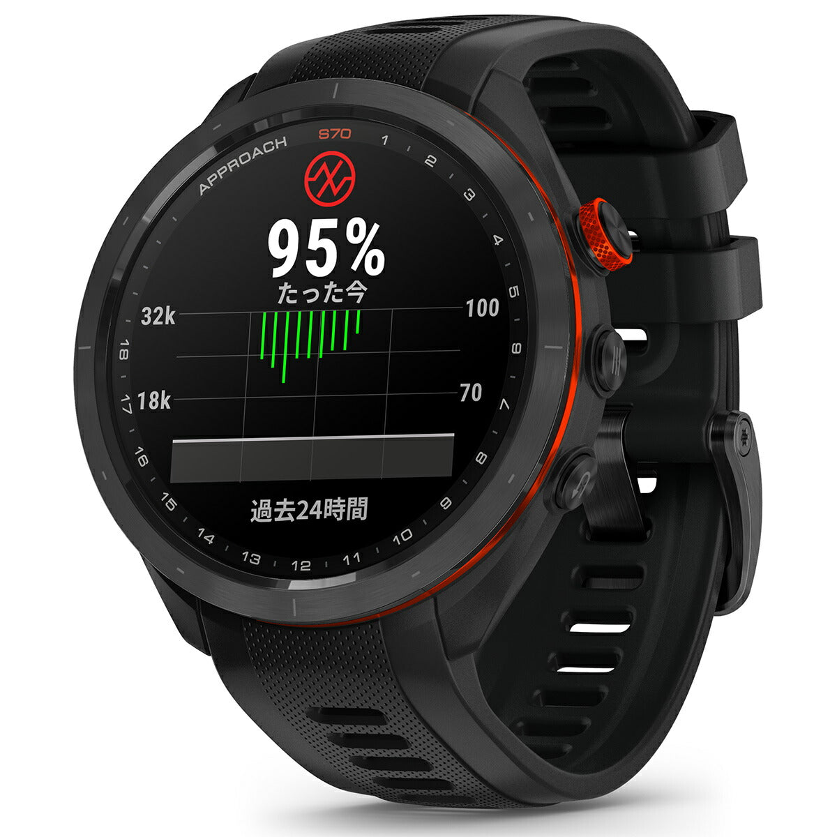 ガーミン GARMIN Approach S70 アプローチ S70 47mm ゴルフ GPS スマートウォッチ ウェアラブル 010-02746-22 腕時計 メンズ レディース ブラック
