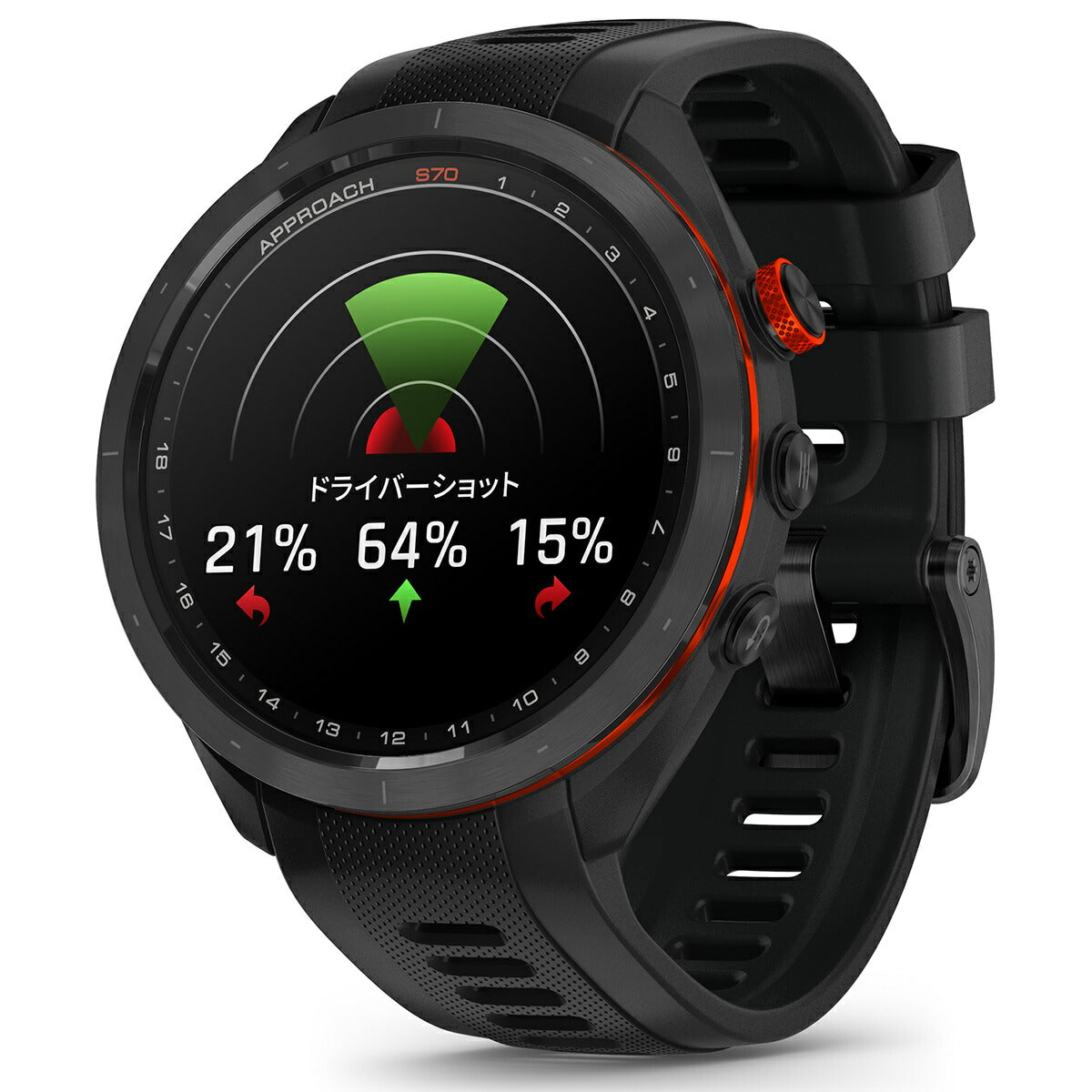 ガーミン GARMIN Approach S70 アプローチ S70 47mm ゴルフ GPS スマートウォッチ ウェアラブル 010-02746-22 腕時計 メンズ レディース ブラック