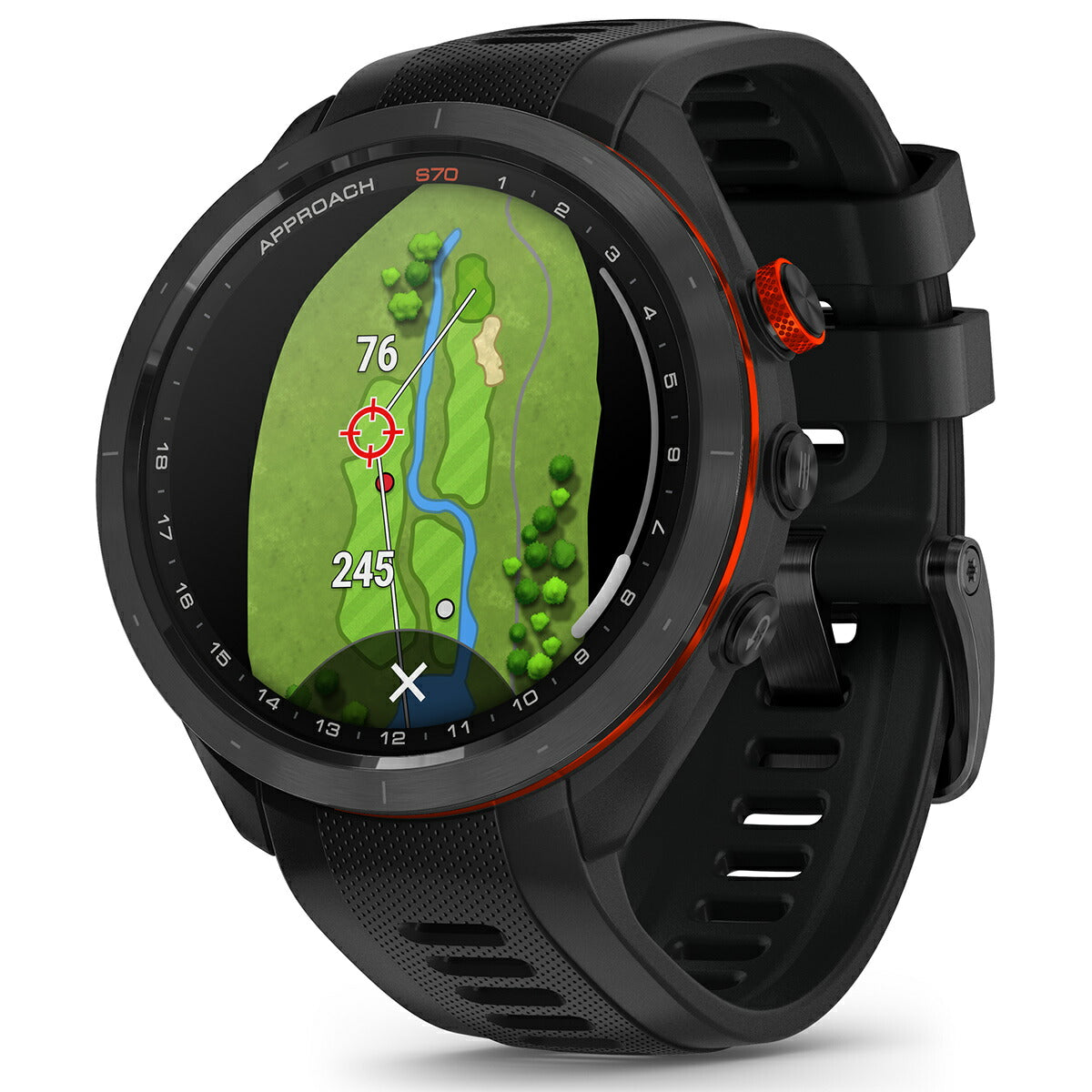 ガーミン GARMIN Approach S70 アプローチ S70 47mm ゴルフ GPS スマートウォッチ ウェアラブル 010-02746-22 腕時計 メンズ レディース ブラック