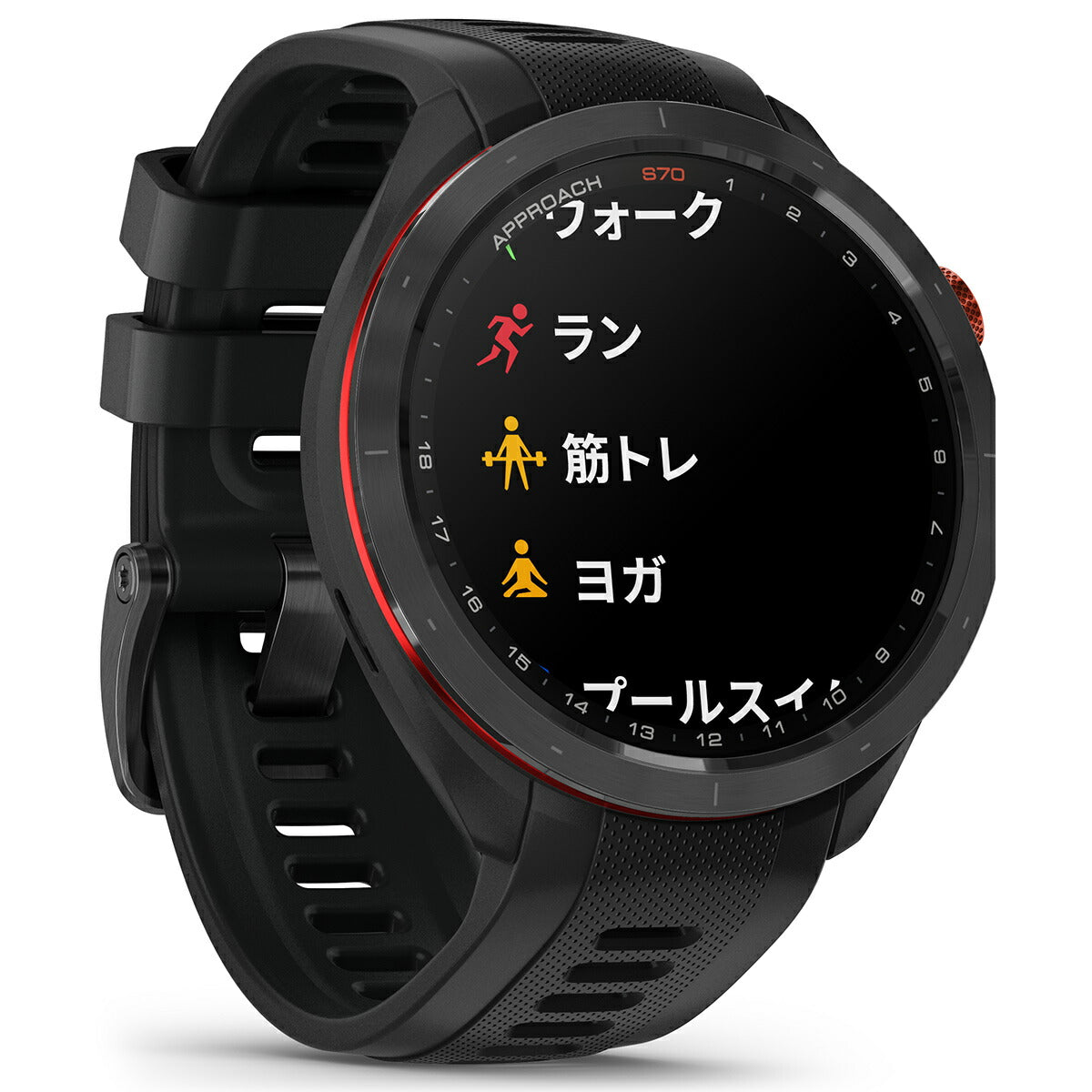 ガーミン GARMIN Approach S70 アプローチ S70 47mm ゴルフ GPS スマートウォッチ ウェアラブル 010-02746-22 腕時計 メンズ レディース ブラック