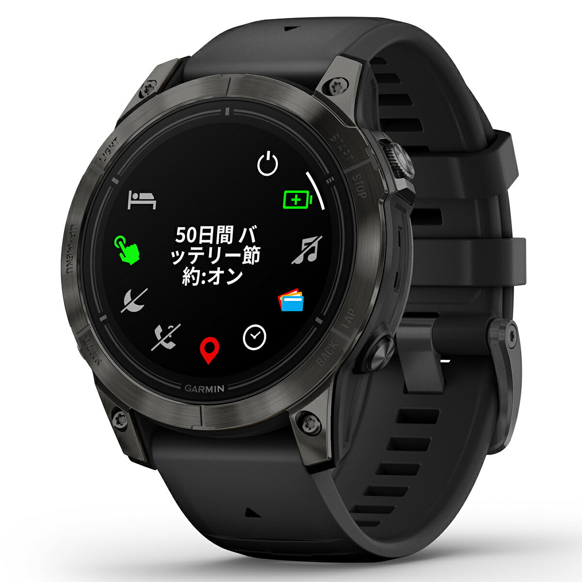 ガーミン GARMIN epix Pro Gen 2 47mm Sapphire エピックス プロ サファイヤ 010-02803-52 Ti Carbon Gray DLC / Black GPS スマートウォッチ 腕時計
