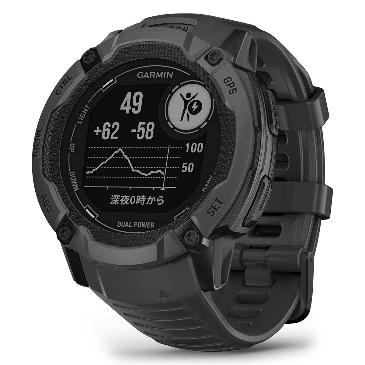 ガーミン GARMIN Instinct 2X Dual Power インスティンクト2X デュアルパワー 010-02805-22 GPS スマートウォッチ 腕時計 メンズ レディース