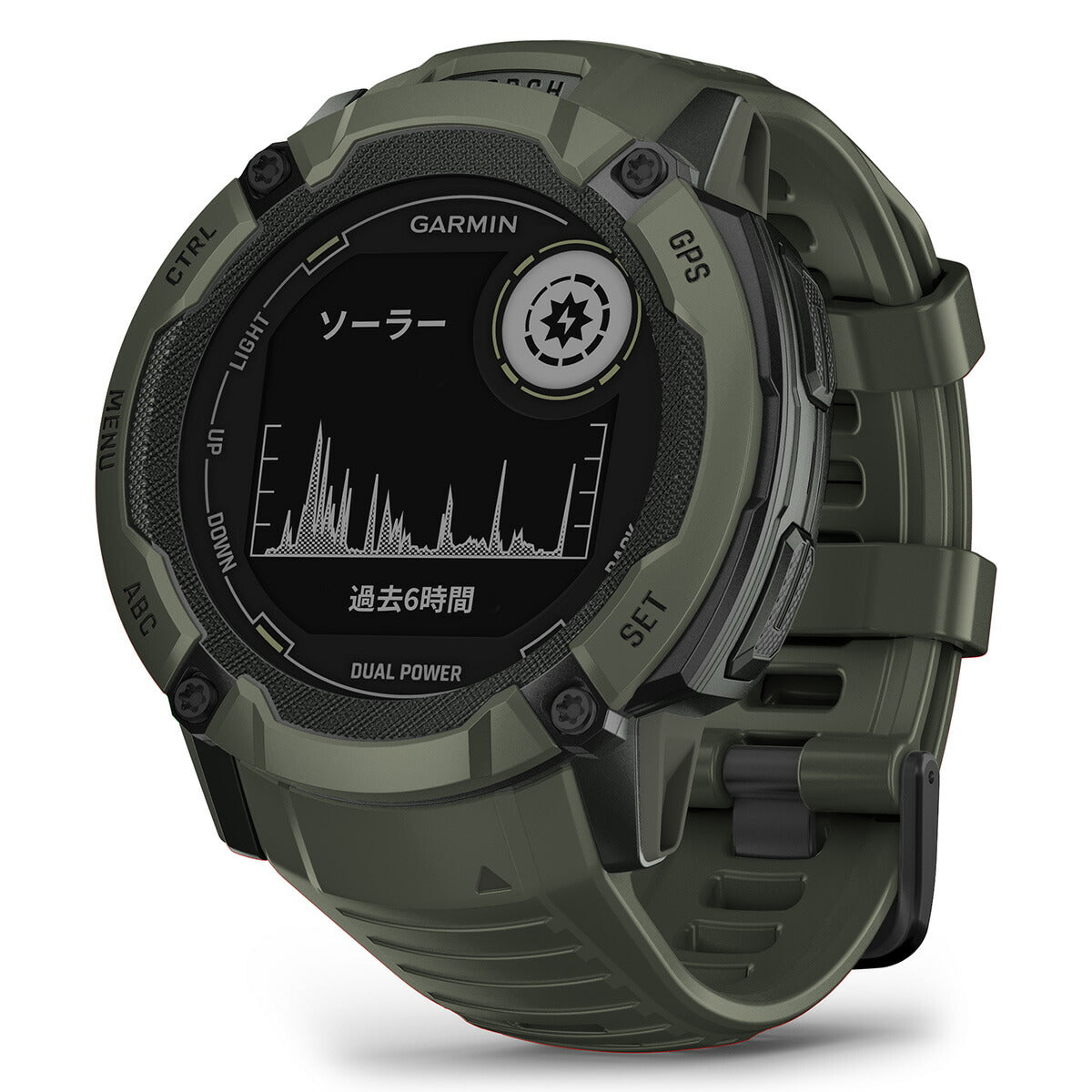 ガーミン GARMIN Instinct 2X Dual Power インスティンクト2X デュアルパワー 010-02805-52 GPS スマートウォッチ アウトドア 腕時計 メンズ レディース Moss
