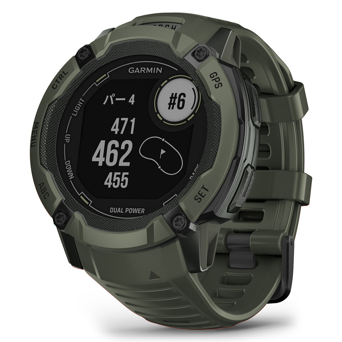 ガーミン GARMIN Instinct 2X Dual Power インスティンクト2X デュアルパワー 010-02805-52 GPS スマートウォッチ アウトドア 腕時計 メンズ レディース Moss