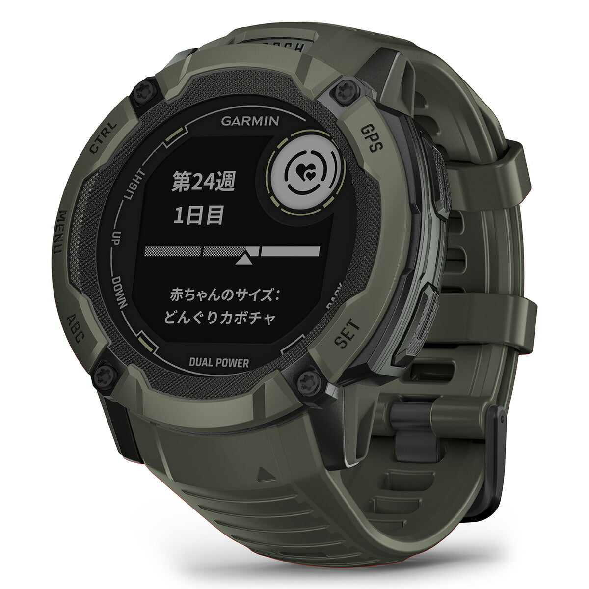 ガーミン GARMIN Instinct 2X Dual Power インスティンクト2X デュアルパワー 010-02805-52 GPS スマートウォッチ アウトドア 腕時計 メンズ レディース Moss