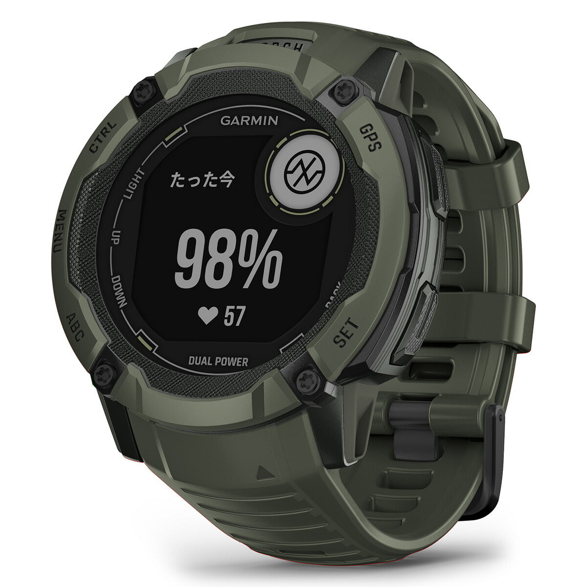 ガーミン GARMIN Instinct 2X Dual Power インスティンクト2X デュアルパワー 010-02805-52 GPS スマートウォッチ アウトドア 腕時計 メンズ レディース Moss