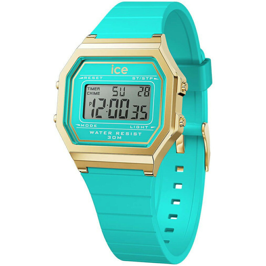 アイスウォッチ ICE-WATCH デジタル 腕時計 メンズ レディース アイスデジット レトロ ICE digit retro ブルーキュラソー スモール 022055