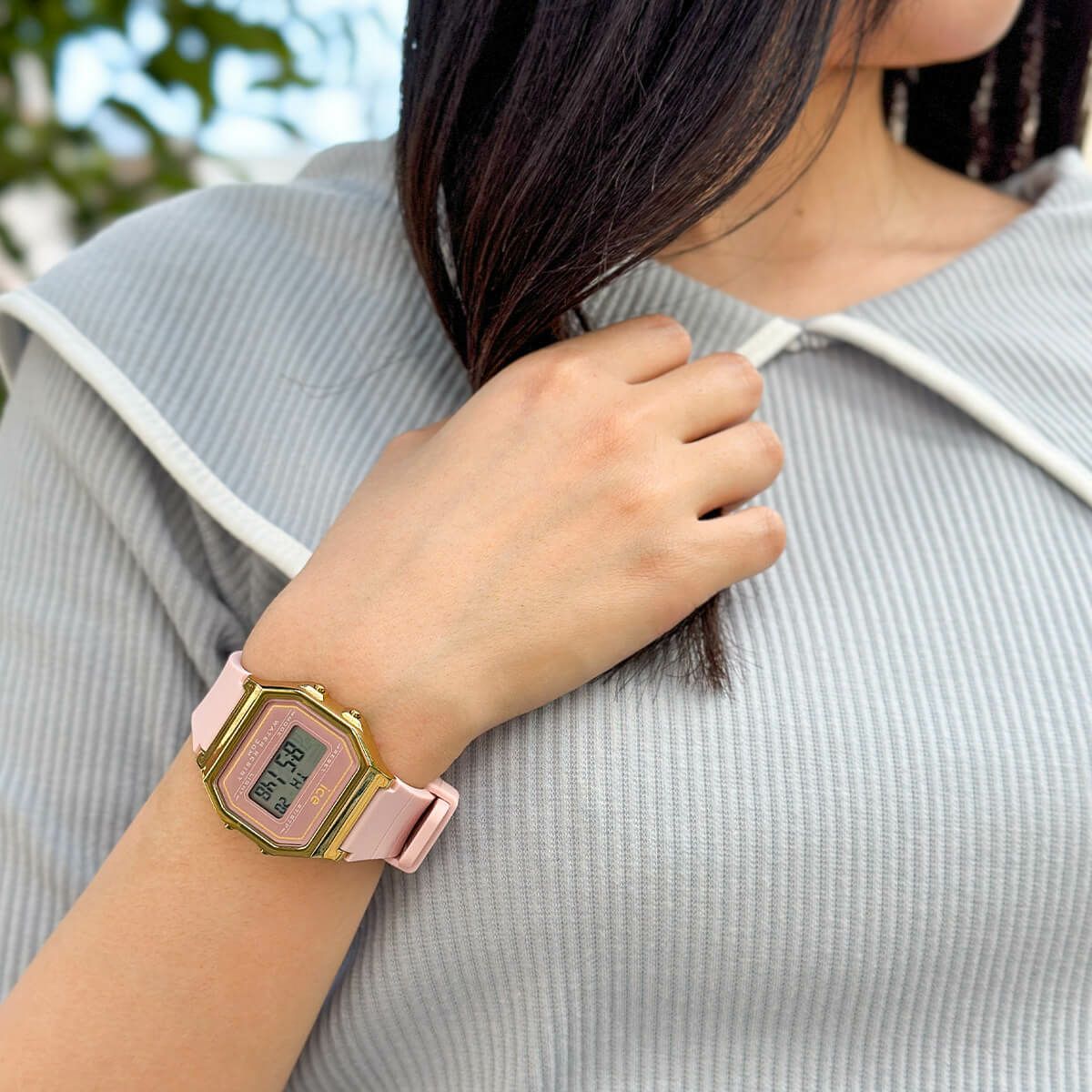アイスウォッチ ICE-WATCH デジタル 腕時計 メンズ レディース アイスデジット レトロ ICE digit retro ブラッシュピンク スモール 022056