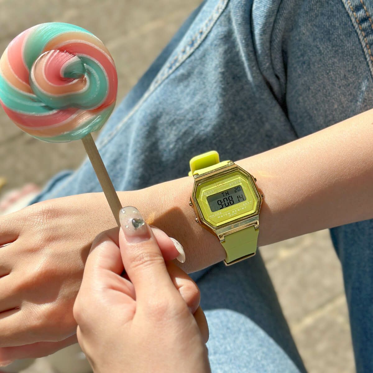 アイスウォッチ ICE-WATCH デジタル 腕時計 メンズ レディース アイスデジット レトロ ICE digit retro ダイキリグリーン スモール 022059