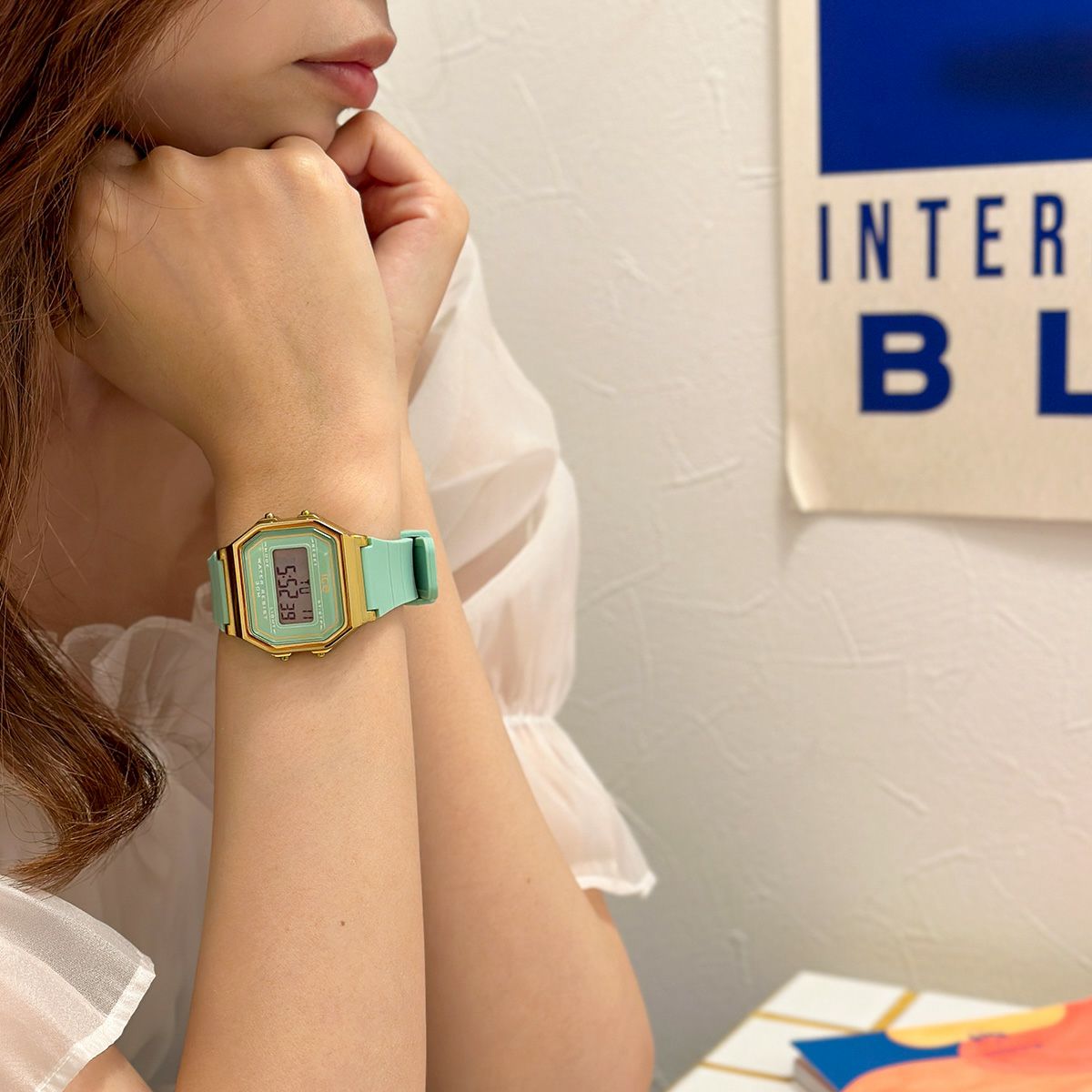 アイスウォッチ ICE-WATCH デジタル 腕時計 メンズ レディース アイスデジット レトロ ICE digit retro ラグーングリーン スモール 022060