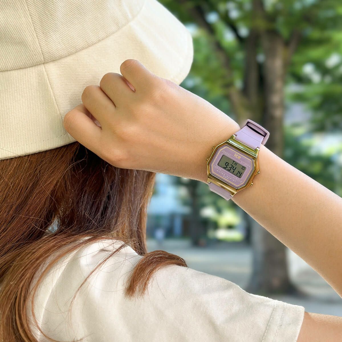 アイスウォッチ ICE-WATCH デジタル 腕時計 メンズ レディース アイスデジット レトロ ICE digit retro ラベンダーペタル スモール 022061