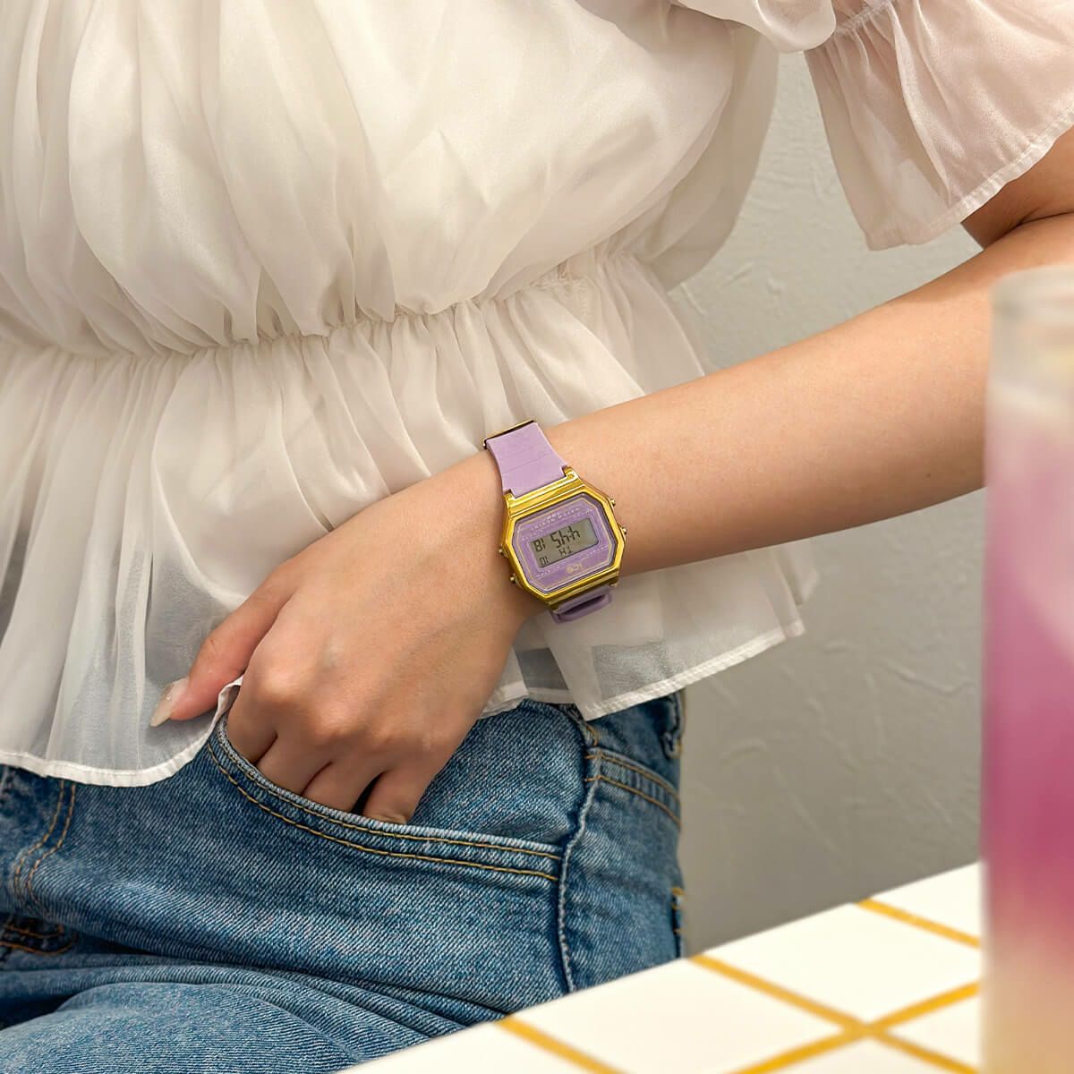 アイスウォッチ ICE-WATCH デジタル 腕時計 メンズ レディース アイスデジット レトロ ICE digit retro ラベンダーペタル スモール 022061