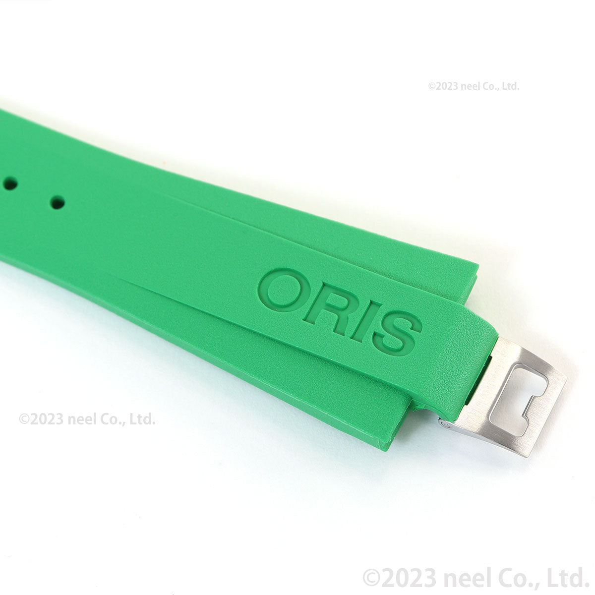 オリス ORIS アクイスデイト キャリバー400 41.5mm用 グリーンラバーストラップ 替えバンド メンズ 07 4 22 77FC