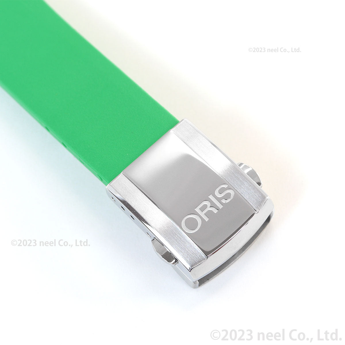 オリス ORIS アクイスデイト キャリバー400 41.5mm用 グリーンラバーストラップ 替えバンド メンズ 07 4 22 77FC