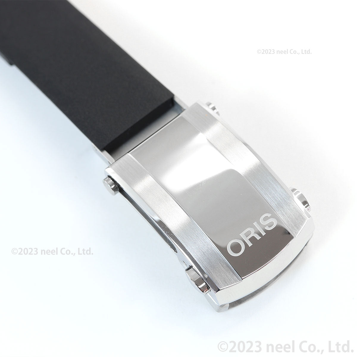 オリス ORIS アクイスデイト キャリバー400 43.5mm用 ブラックラバーストラップ 替えバンド メンズ 07 4 24 74EB