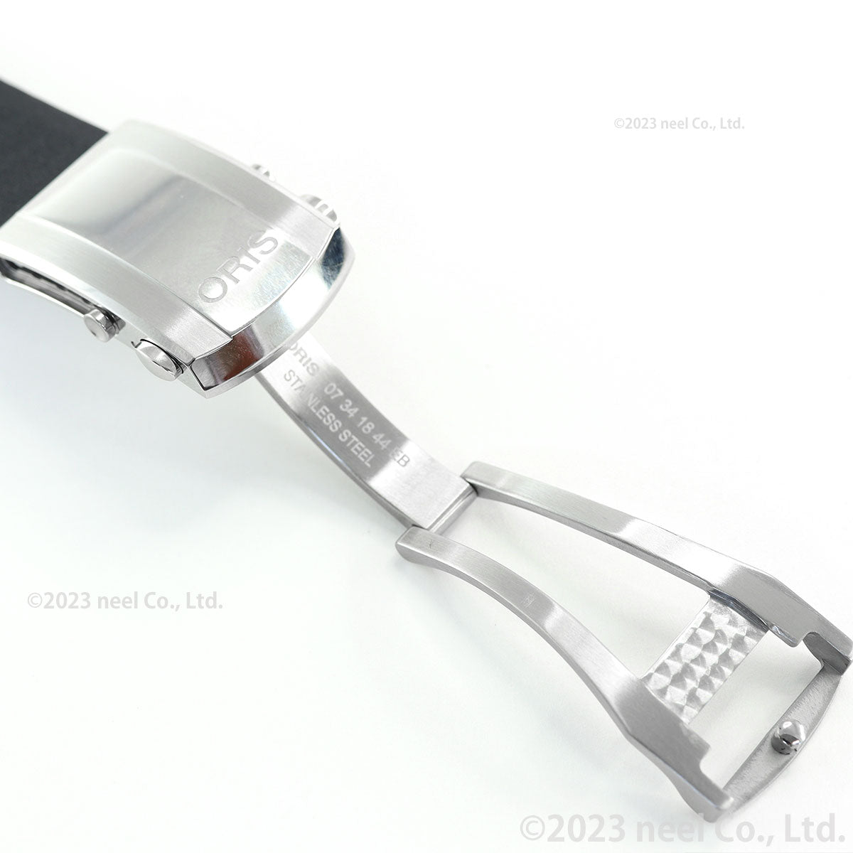 オリス ORIS アクイスデイト キャリバー400 43.5mm用 ブラックラバーストラップ 替えバンド メンズ 07 4 24 74EB