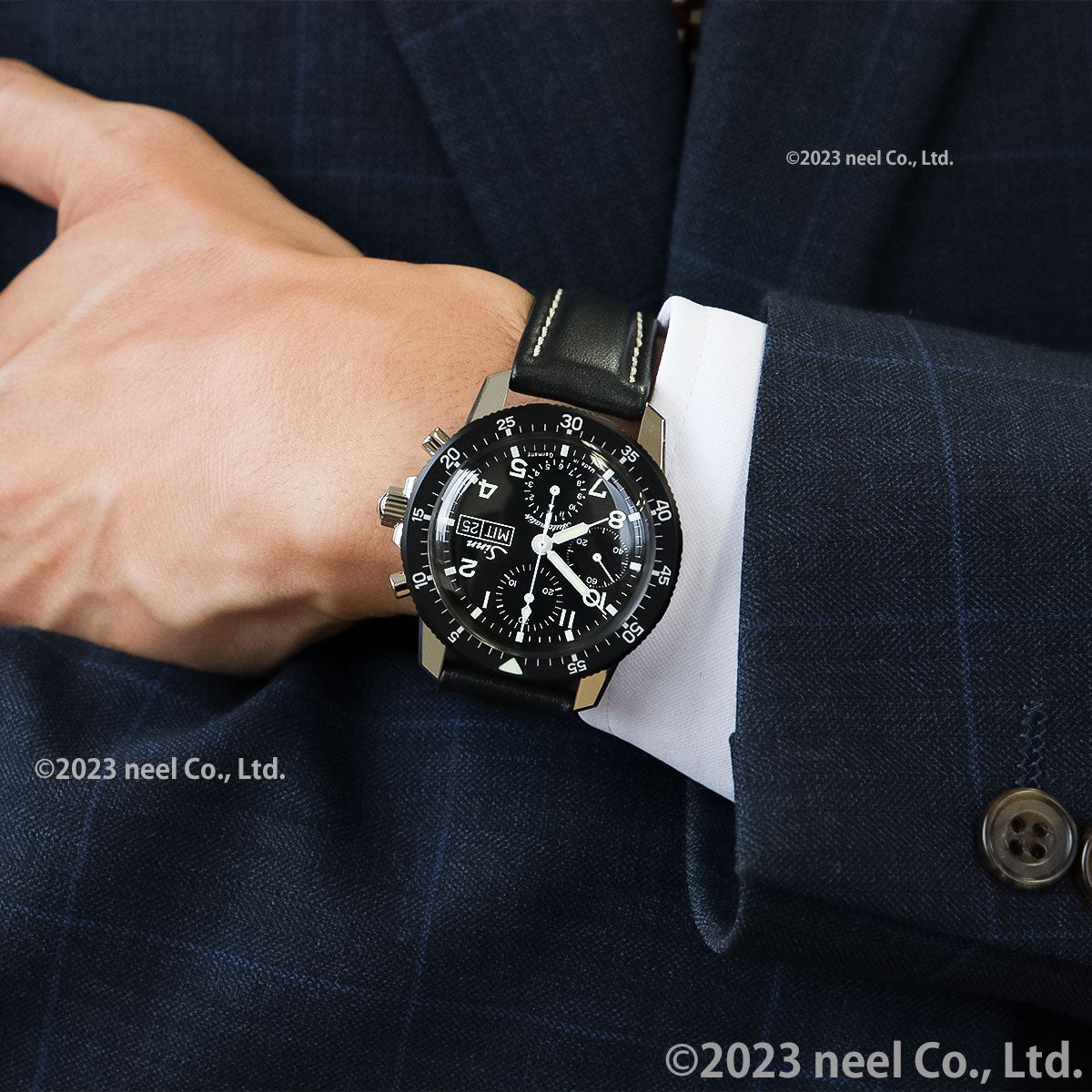 Sinn ジン 103.B.AUTO 自動巻き 腕時計 メンズ Instrument Chronographs インストゥルメント クロノグラフ カウレザーストラップ ドイツ製【60回分割手数料無料!】