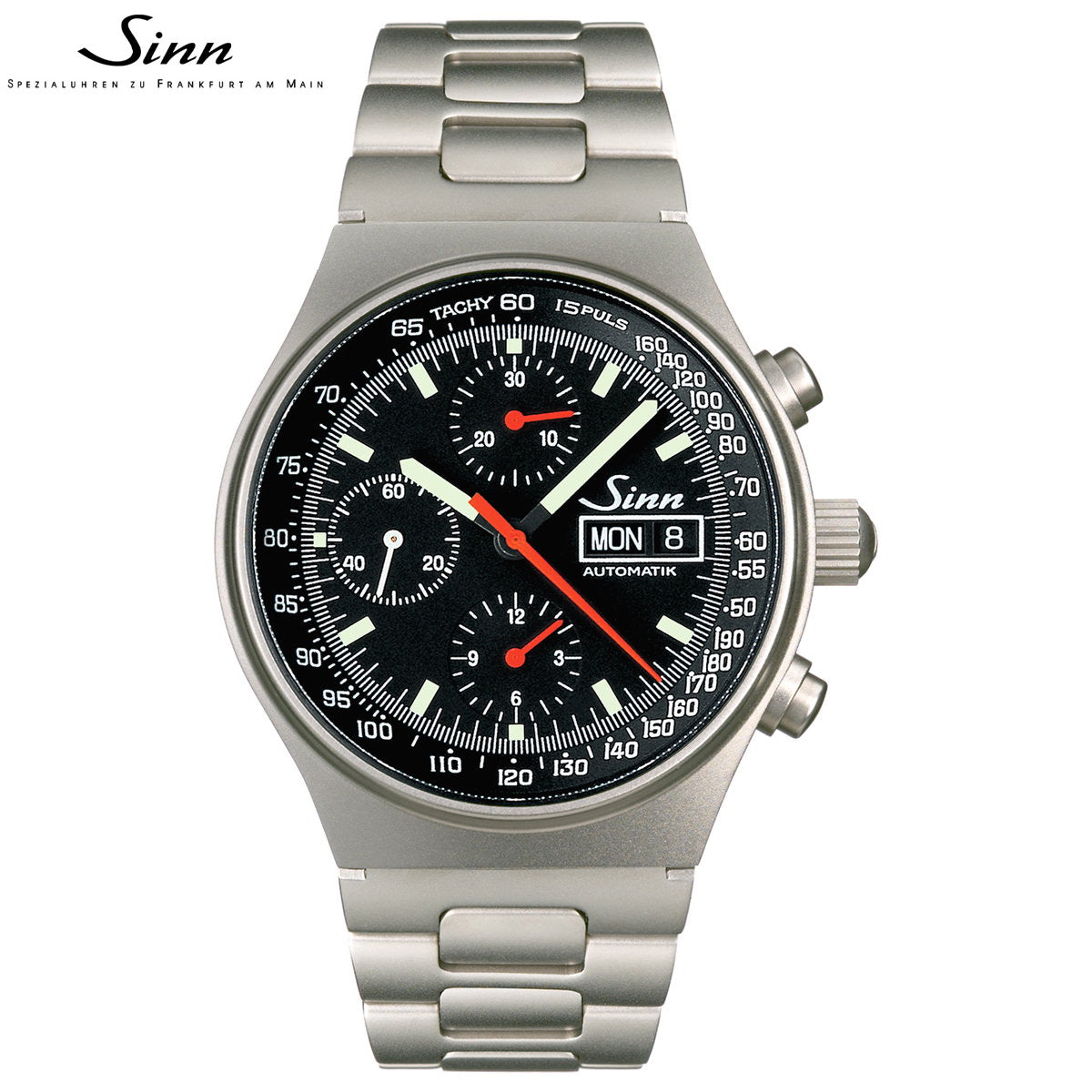 Sinn ジン 144.ST.SA 自動巻き 腕時計 メンズ Instrument Chronographs インストゥルメント クロノグラフ ステンレスバンド ドイツ製【60回分割手数料無料!】