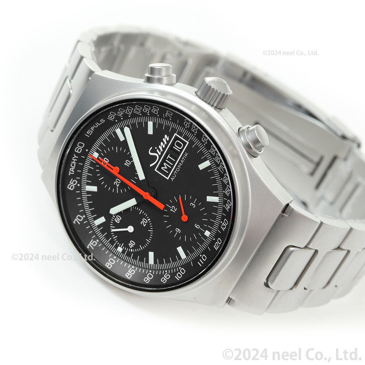 Sinn ジン 144.ST.SA 自動巻き 腕時計 メンズ Instrument Chronographs インストゥルメント クロノグラフ ステンレスバンド ドイツ製【60回分割手数料無料!】