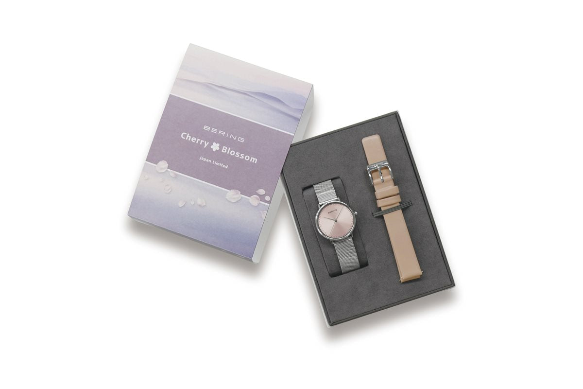 ベーリング BERING 日本限定モデル 腕時計 レディース 15729-009 チェリーブロッサム Cherry Blossom 2023 桜 替えベルト付き
