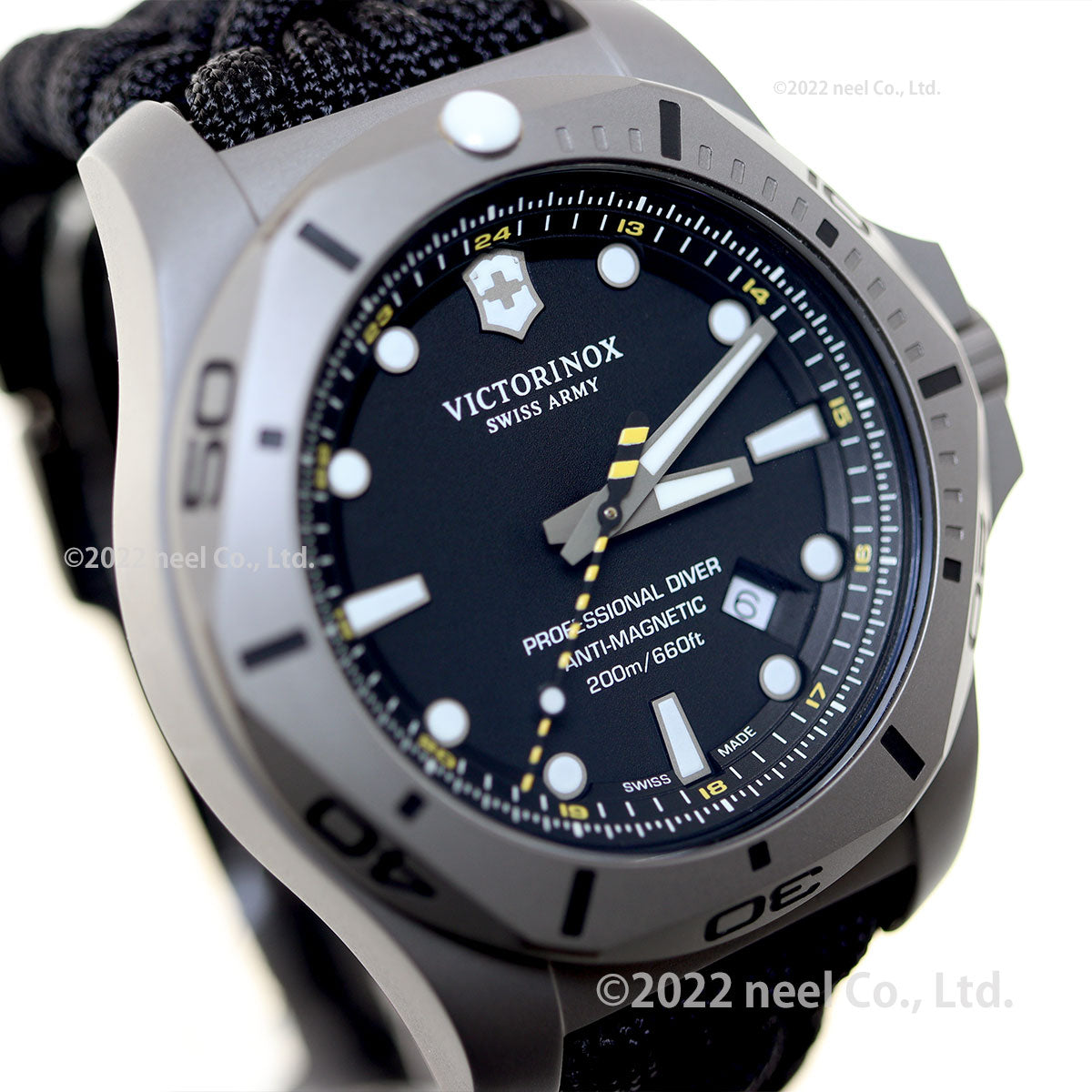 ビクトリノックス VICTORINOX イノックス I.N.O.X. 腕時計 メンズ プロフェッショナル ダイバー タイタニウム ブラック 241812.2