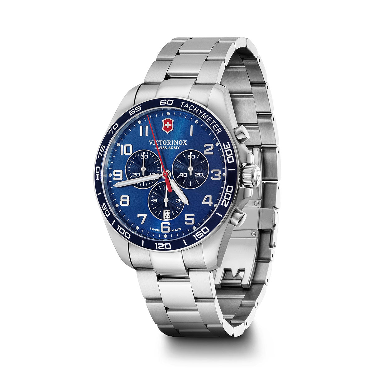 ビクトリノックス 時計 メンズ VICTORINOX 腕時計 241901 フィールドフォース クラシッククロ FieldForce Classic Chrono ブルー
