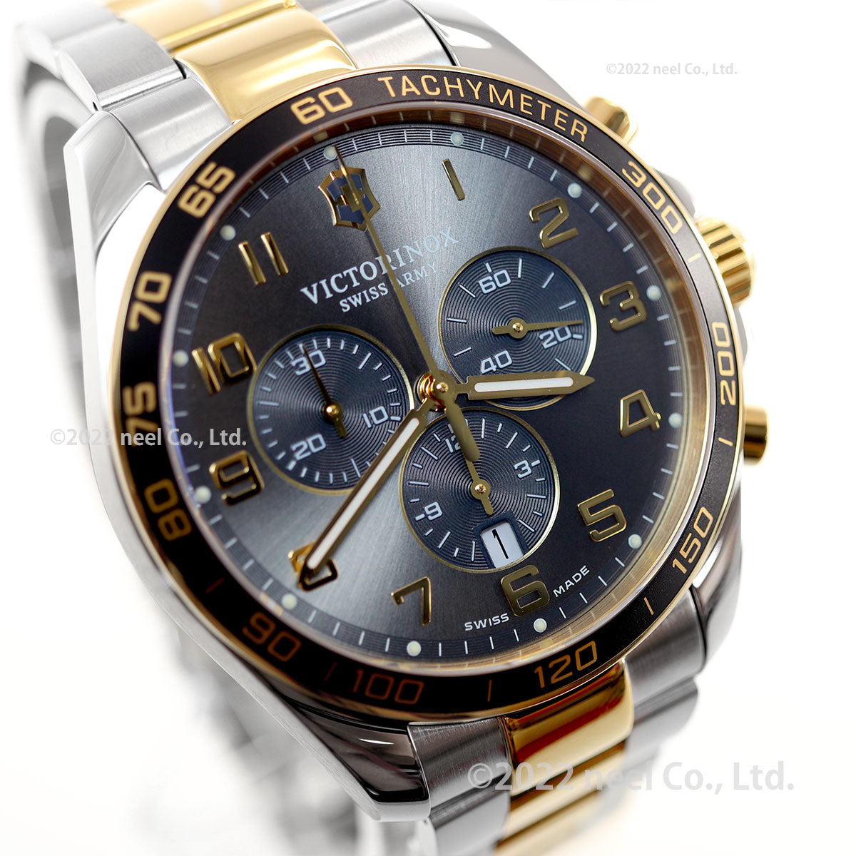 ビクトリノックス 時計 メンズ VICTORINOX 腕時計 241902 フィールドフォース クラシッククロ FieldForce Classic Chrono ダークグレー