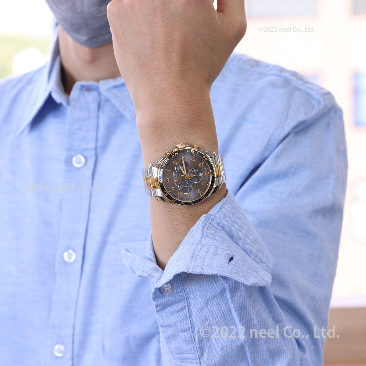 ビクトリノックス 時計 メンズ VICTORINOX 腕時計 241902 フィールドフォース クラシッククロ FieldForce Classic Chrono ダークグレー