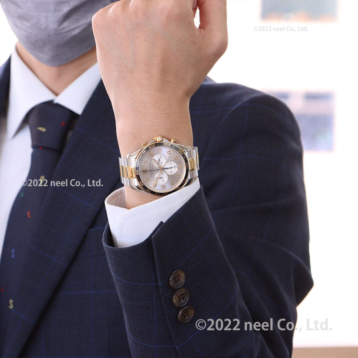 ビクトリノックス 時計 メンズ VICTORINOX 腕時計 241903 フィールドフォース クラシッククロ FieldForce Classic Chrono グレー
