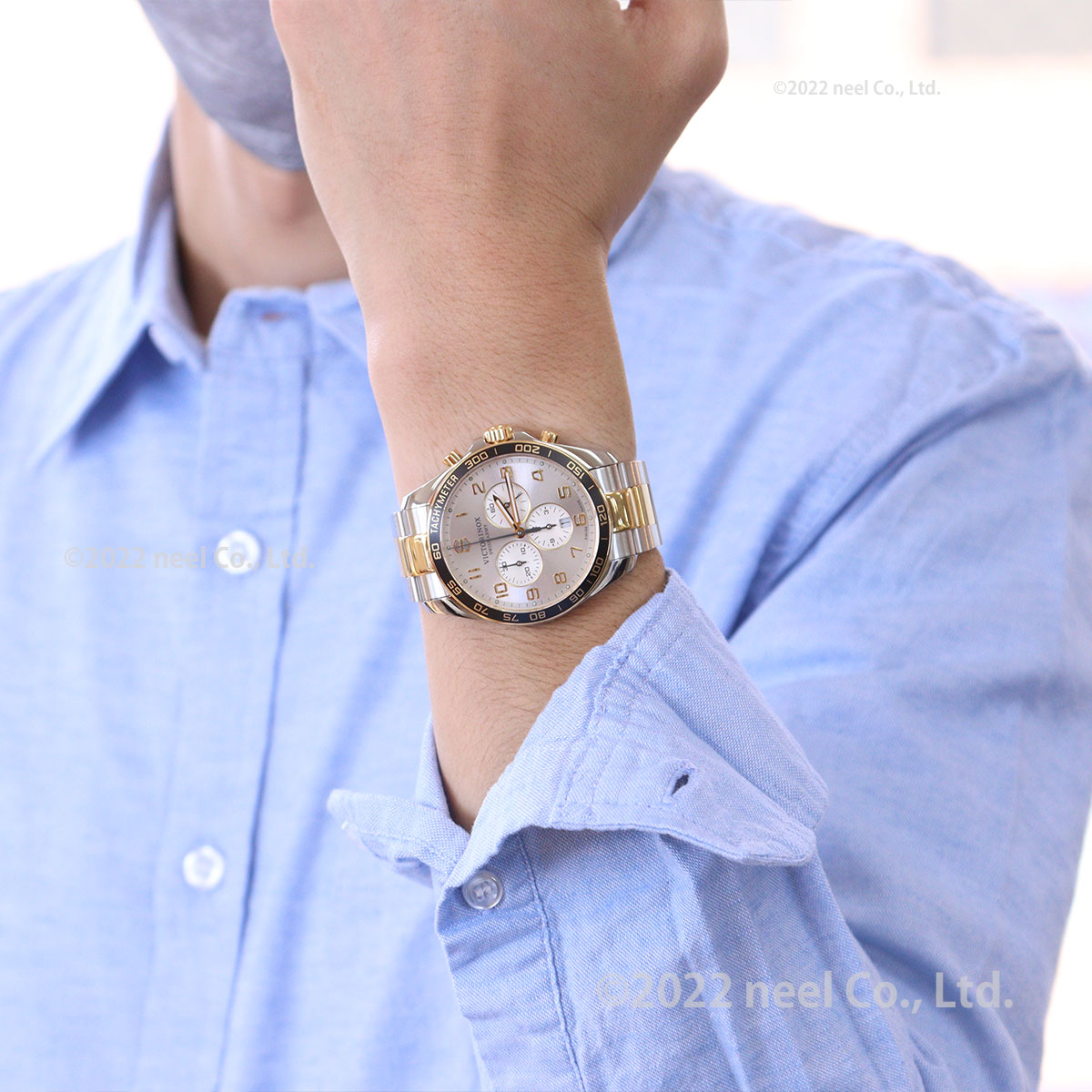 ビクトリノックス 時計 メンズ VICTORINOX 腕時計 241903 フィールドフォース クラシッククロ FieldForce Classic Chrono グレー