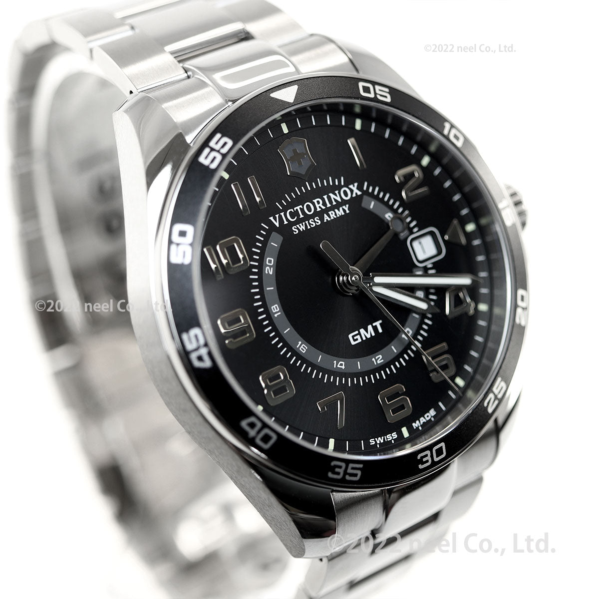 ビクトリノックス 時計 メズ VICTORINOX 腕時計 241930 フィールドフォース クラシック FIELD FORCE Classic GMT ブラック
