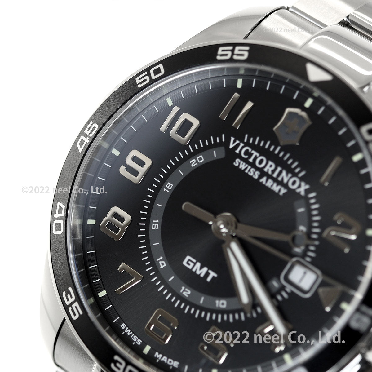 ビクトリノックス 時計 メズ VICTORINOX 腕時計 241930 フィールドフォース クラシック FIELD FORCE Classic GMT ブラック
