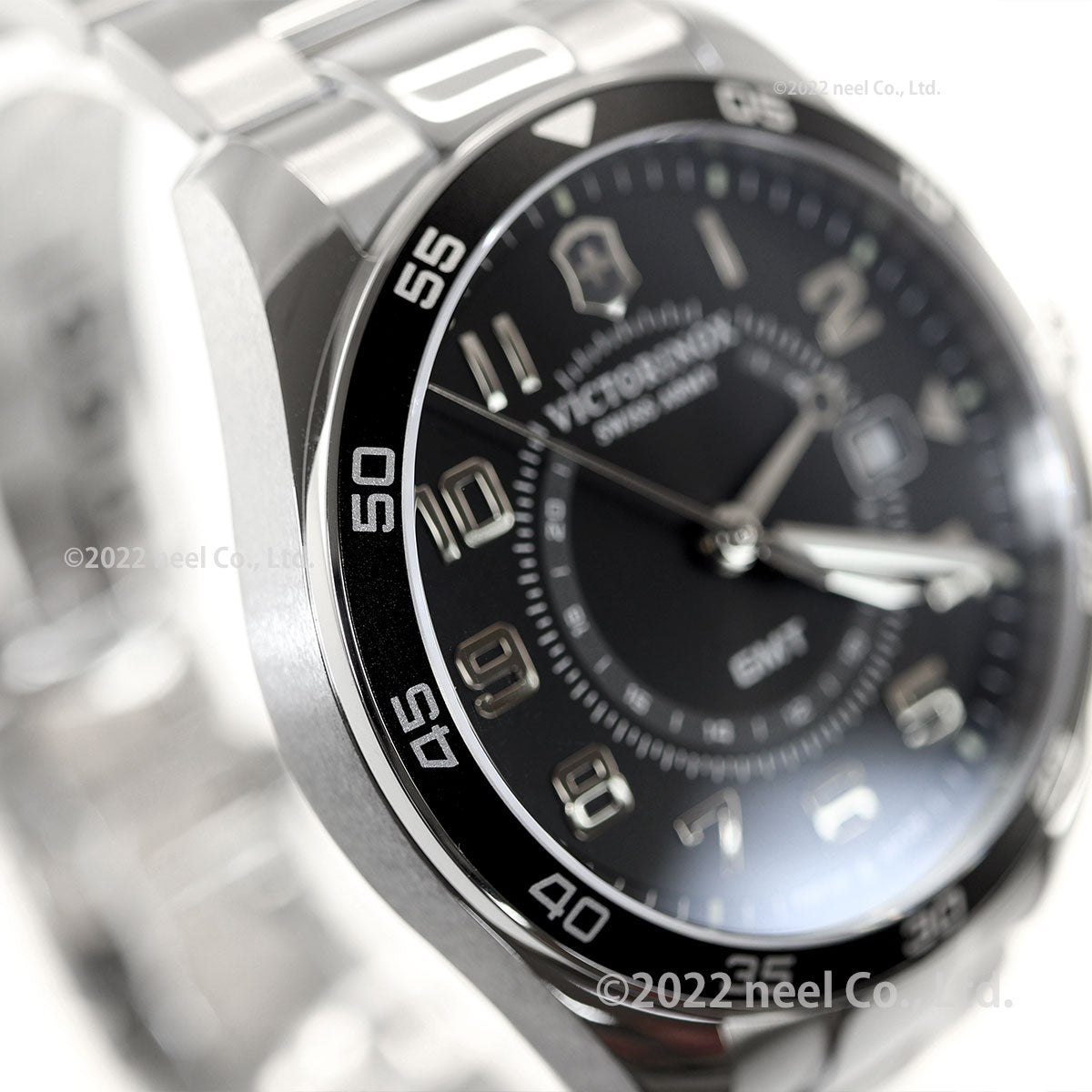 ビクトリノックス 時計 メズ VICTORINOX 腕時計 241930 フィールドフォース クラシック FIELD FORCE Classic GMT ブラック