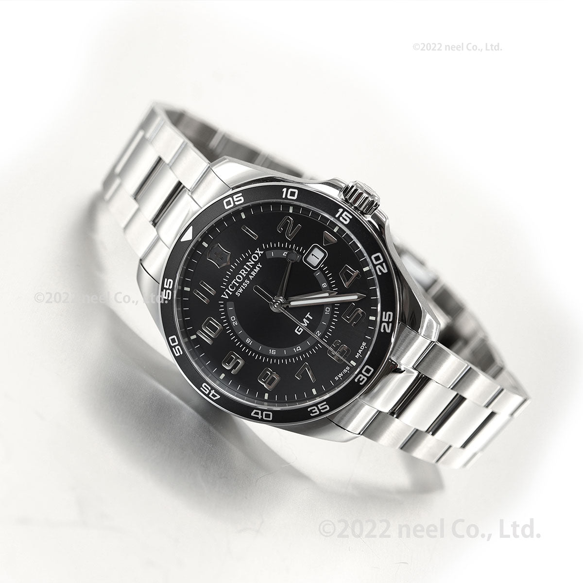 ビクトリノックス 時計 メズ VICTORINOX 腕時計 241930 フィールドフォース クラシック FIELD FORCE Classic GMT ブラック