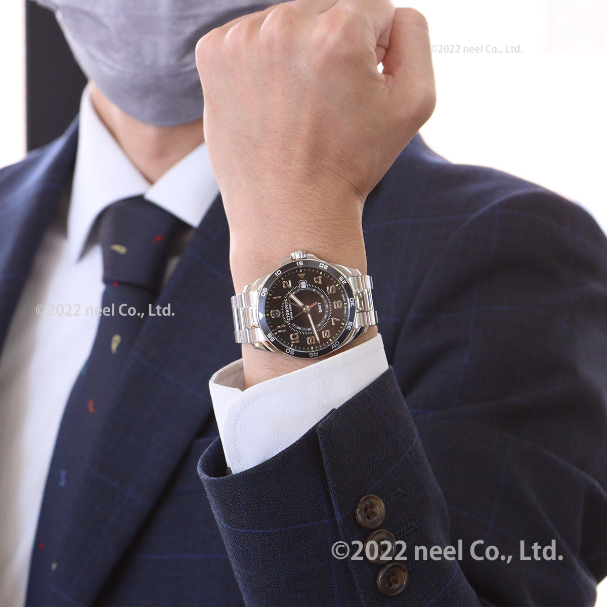 ビクトリノックス 時計 メズ VICTORINOX 腕時計 241930 フィールドフォース クラシック FIELD FORCE Classic GMT ブラック