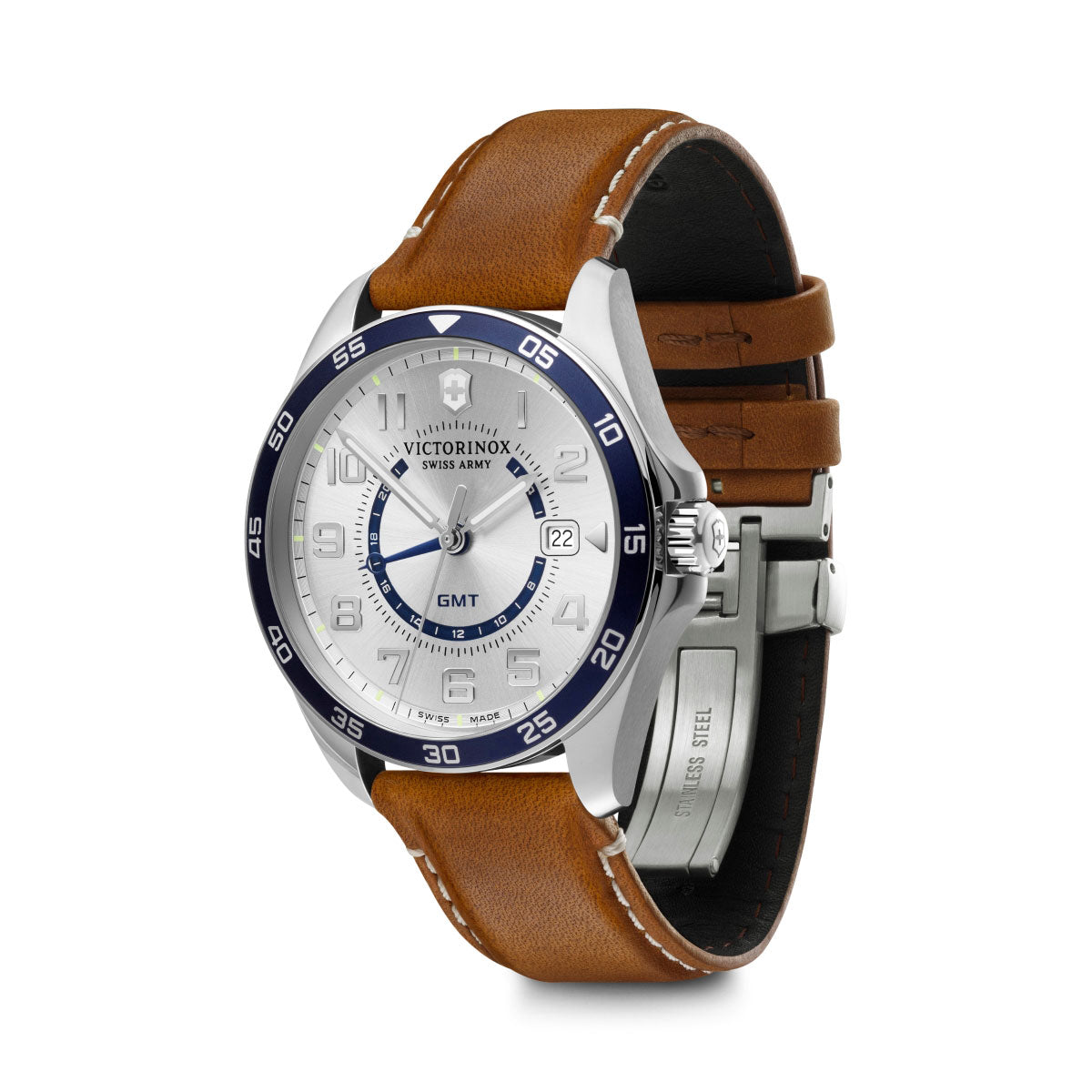 ビクトリノックス 時計 メンズ VICTORINOX 腕時計 241931 フィールドフォース クラシック FIELD FORCE Classic GMT シルバー