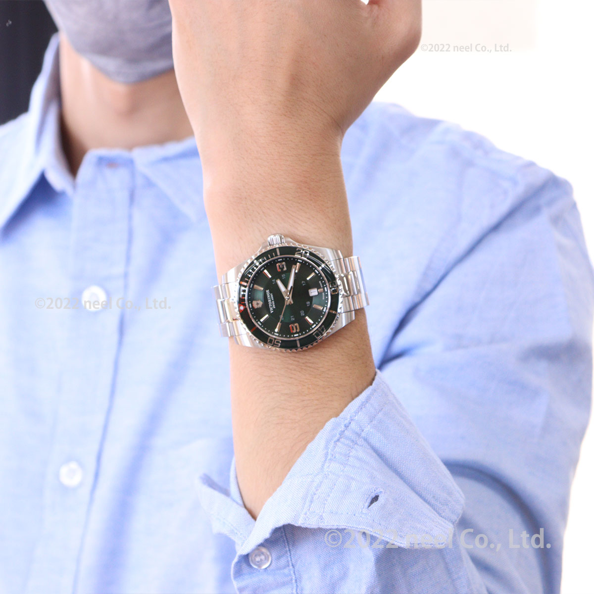 ビクトリノックス 時計 メンズ VICTORINOX 腕時計 241934 マーベリック ラージ Maverick Large グリーン