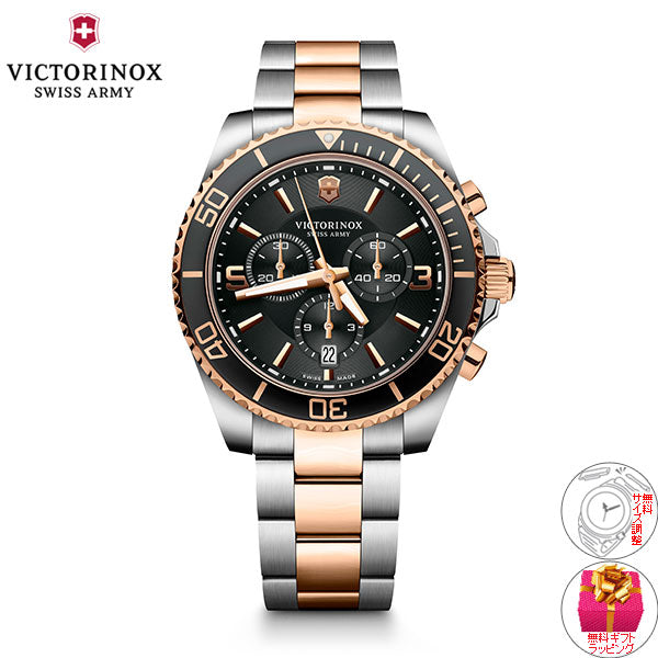 ビクトリノックス 時計 メンズ VICTORINOX 腕時計 241952 マーベリック クロノグラフ Maverick Chronograph ブラック