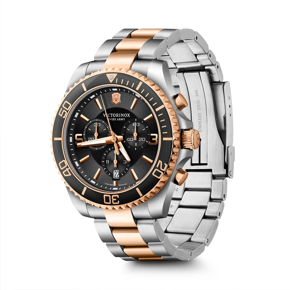ビクトリノックス 時計 メンズ VICTORINOX 腕時計 241952 マーベリック クロノグラフ Maverick Chronograph ブラック