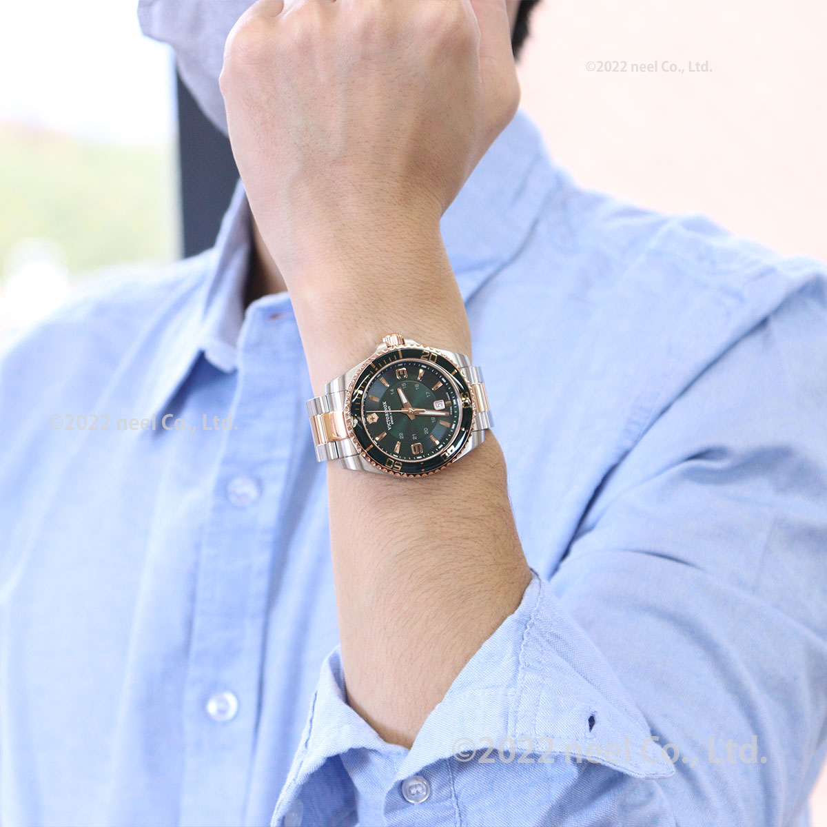 ビクトリノックス 時計 メンズ VICTORINOX 腕時計 242008 マーベリック ラージ Maverick Large グリーン