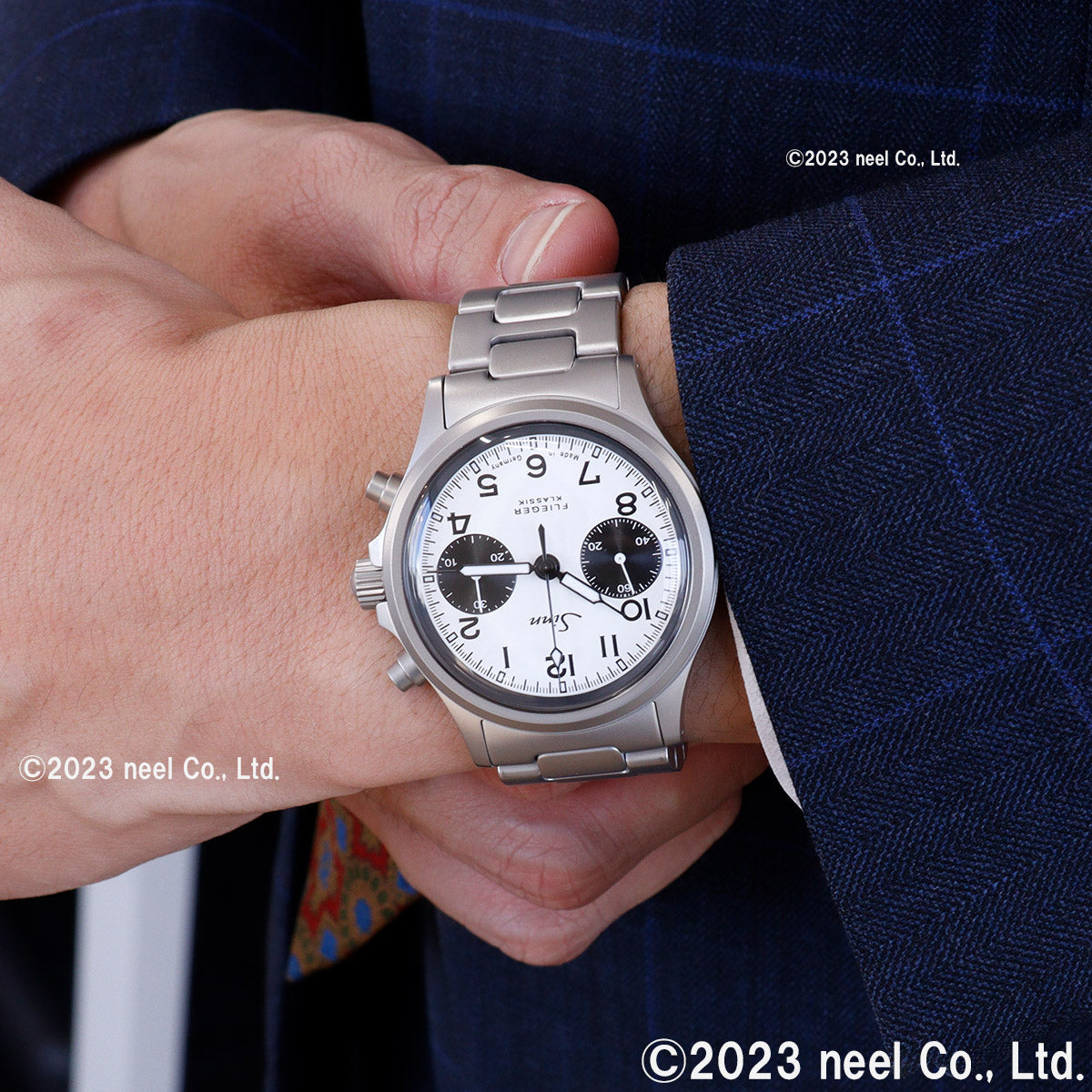 Sinn ジン 356.FLIEGER.KLASSIK.W 自動巻き 腕時計 メンズ Instrument Chronographs インストゥルメント クロノグラフ フリーガー ステンレスバンド ドイツ製【60回分割手数料無料!】