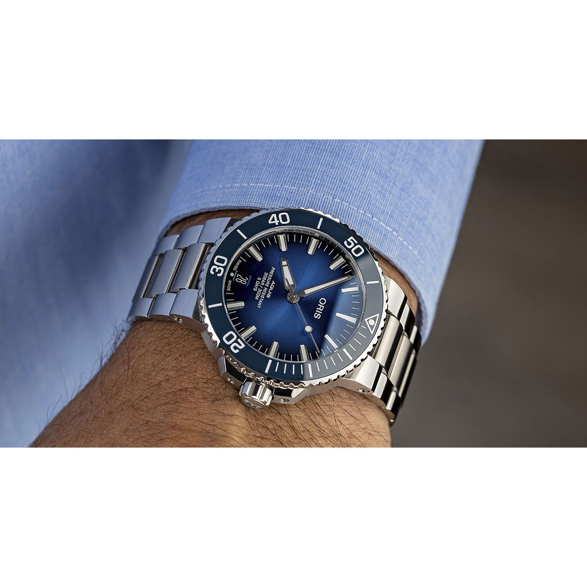 オリス ORIS アクイスデイト キャリバー400 AQUIS DATE ダイバーズウォッチ 腕時計 メンズ 自動巻き 01 400 7763 4135-07 8 24 09PEB【60回分割手数料無料!】