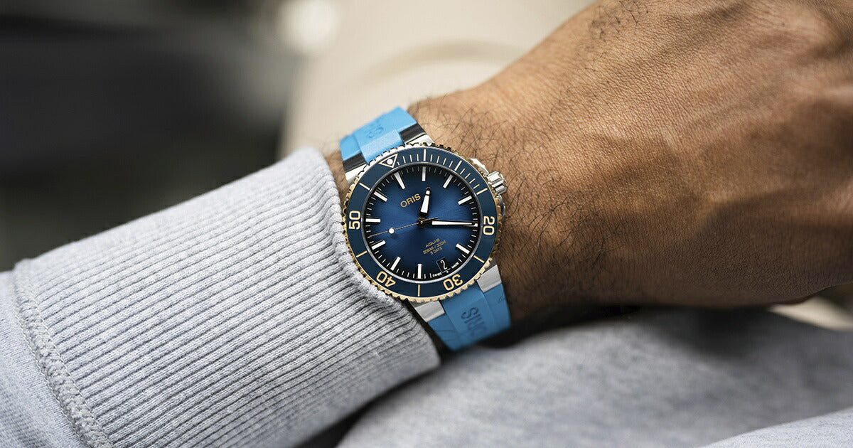 オリス ORIS アクイスデイト キャリバー400 バイカラー AQUIS DATE ダイバーズウォッチ 腕時計 メンズ 自動巻き 01 400 7769 6355-07 4 22 75FC【60回分割手数料無料!】