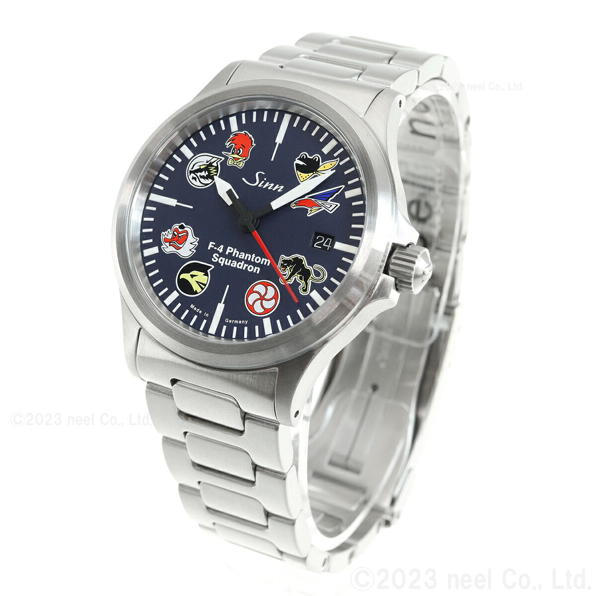 Sinn ジン 556.F-4.II 自動巻き ファントム 日本限定モデル 腕時計 メンズ JAPAN Limited パイロットウォッチ ステンレスバンド ドイツ製【60回分割手数料無料!】