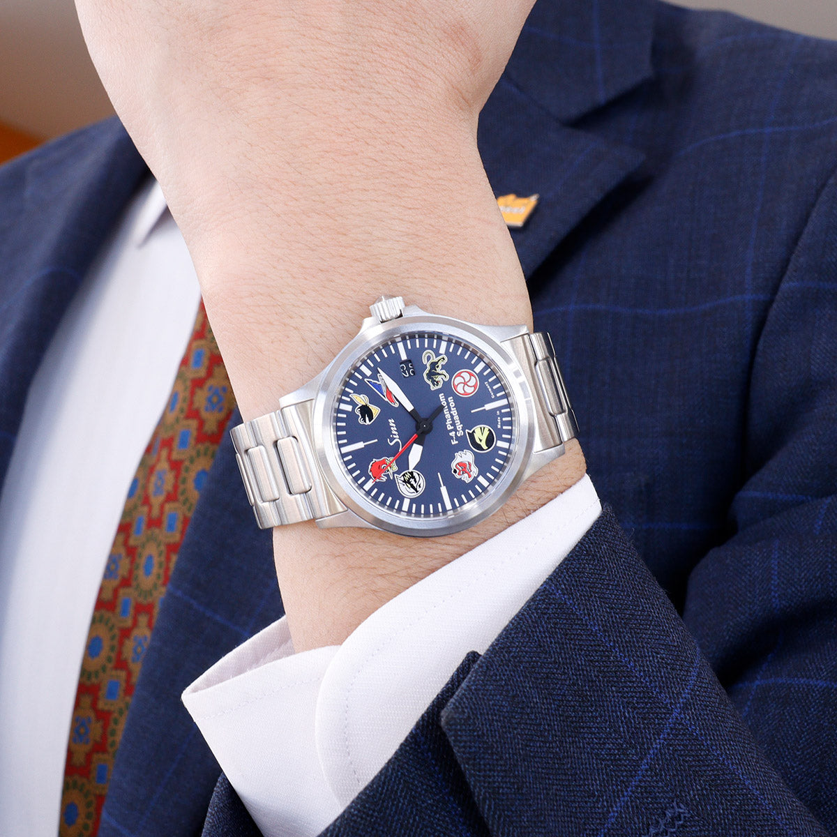 Sinn ジン 556.F-4.II 自動巻き ファントム 日本限定モデル 腕時計 メンズ JAPAN Limited パイロットウォッチ ステンレスバンド ドイツ製【60回分割手数料無料!】