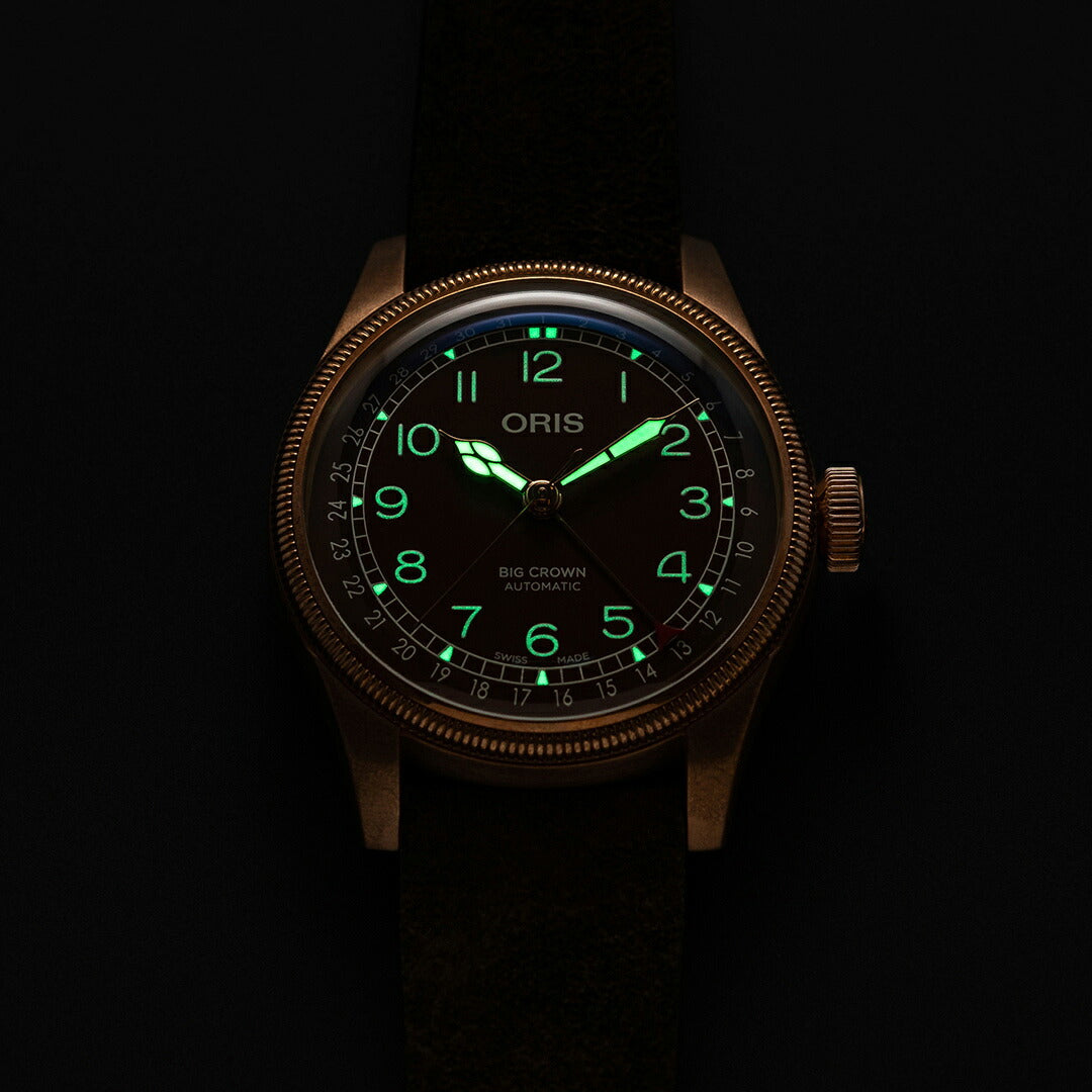 オリス ORIS ビッグクラウン ブロンズ ポインターデイト BIG CROWN 腕時計 メンズ 自動巻き 01 754 7741 3166-07 5 20 74BR【60回分割手数料無料!】