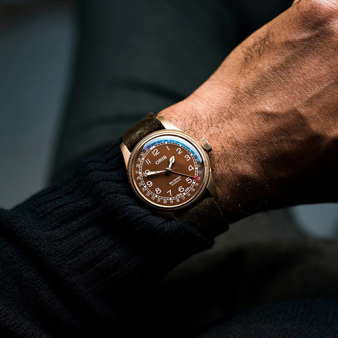 オリス ORIS ビッグクラウン ブロンズ ポインターデイト BIG CROWN 腕時計 メンズ 自動巻き 01 754 7741 3166-07 5 20 74BR【60回分割手数料無料!】
