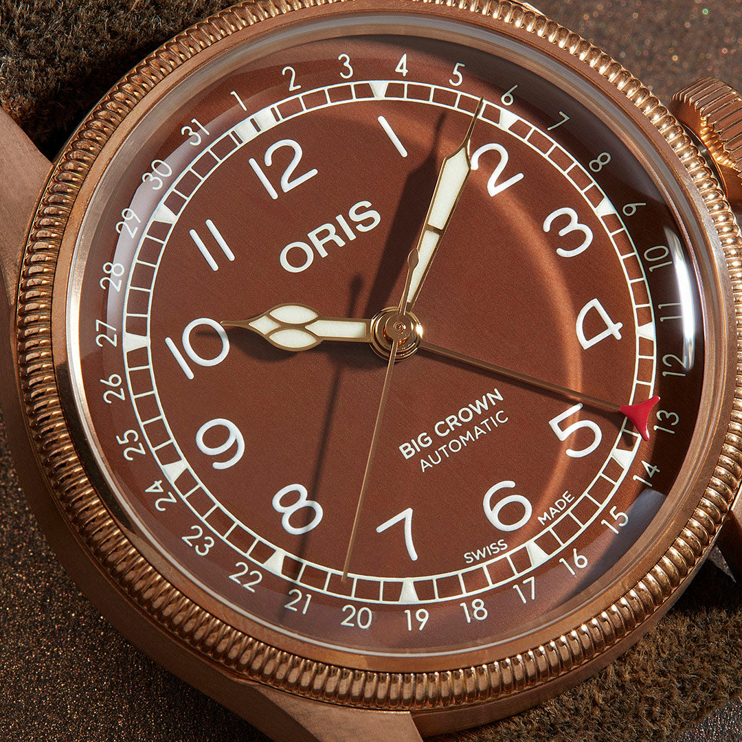 オリス ORIS ビッグクラウン ブロンズ ポインターデイト BIG CROWN 腕時計 メンズ 自動巻き 01 754 7741 3166-07 5 20 74BR【60回分割手数料無料!】