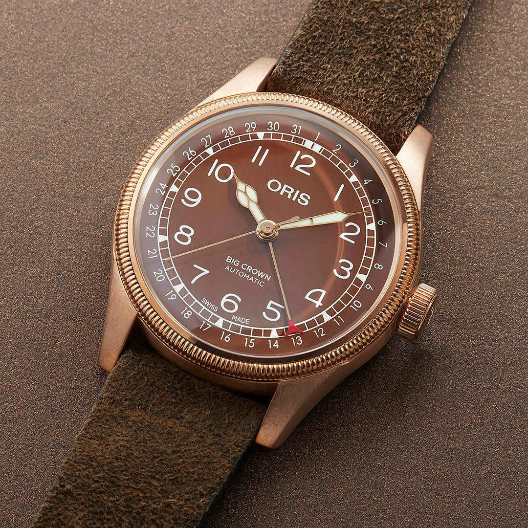 オリス ORIS ビッグクラウン ブロンズ ポインターデイト BIG CROWN 腕時計 メンズ 自動巻き 01 754 7741 3166-07 5 20 74BR【60回分割手数料無料!】