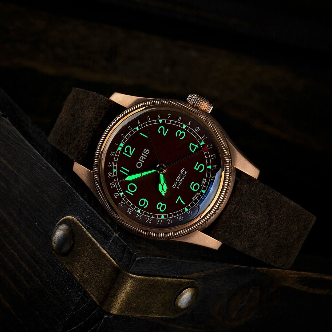 オリス ORIS ビッグクラウン ブロンズ ポインターデイト BIG CROWN 腕時計 メンズ 自動巻き 01 754 7741 3166-07 5 20 74BR【60回分割手数料無料!】
